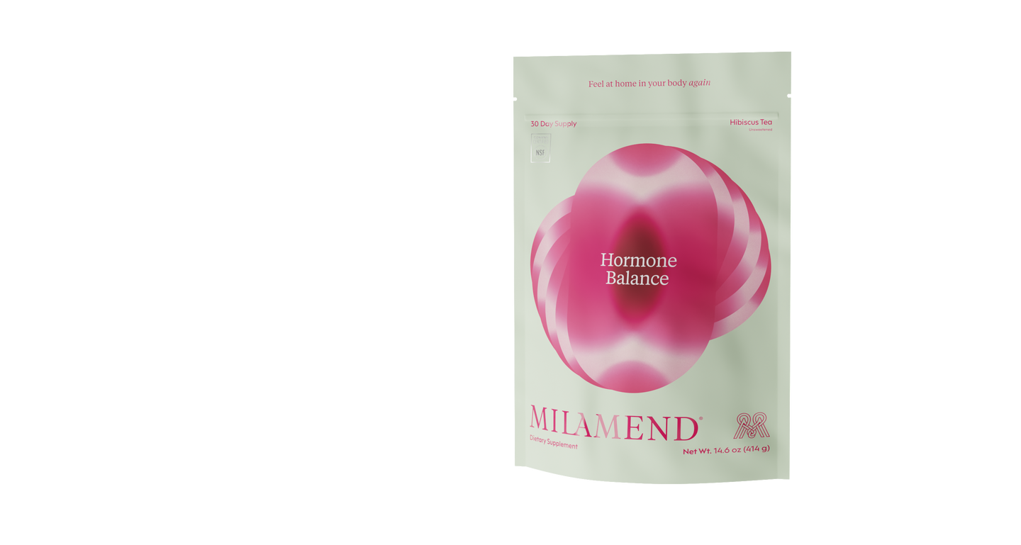 Milamend Hormone Balance pouch in Hibiscus Tea flavor