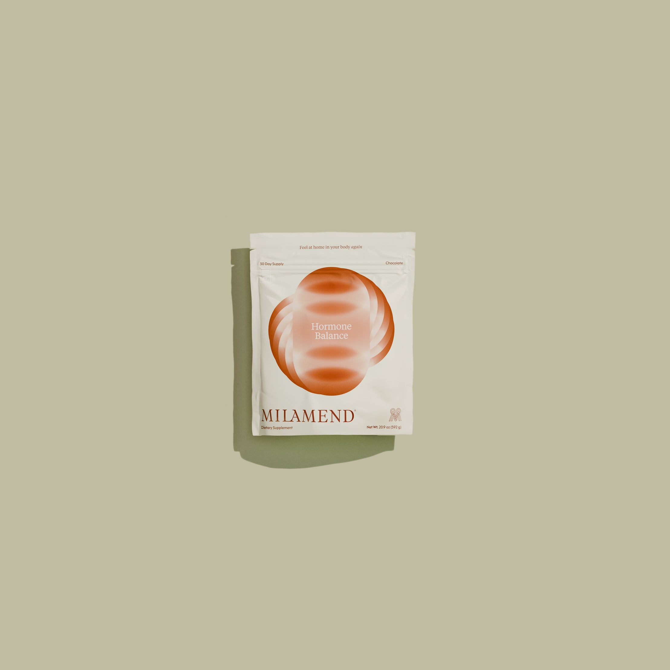 MILAMEND product packaging on a beige background